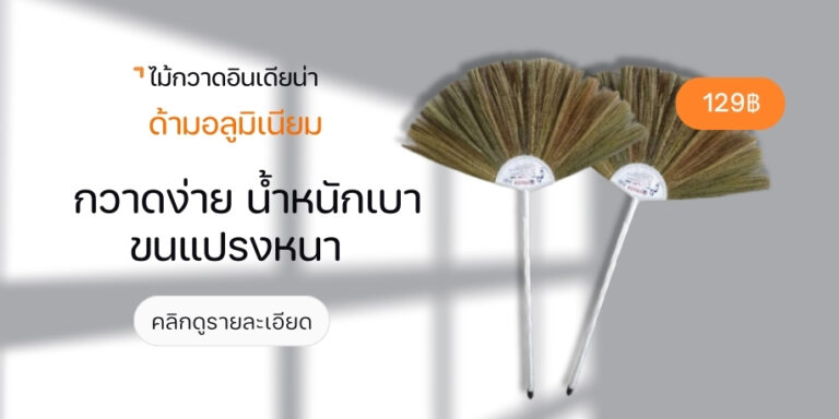 INDIENA ไม้กวาดดอกหญ้า